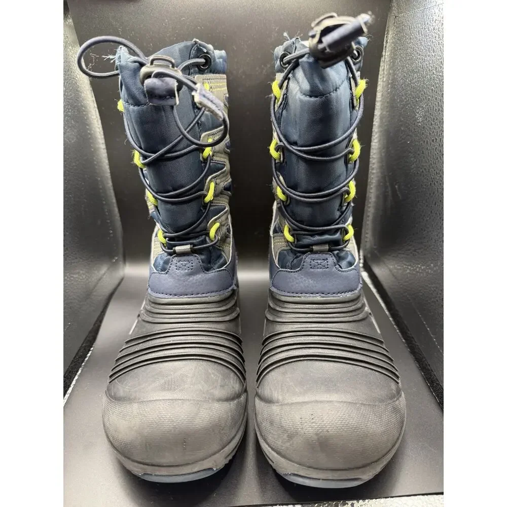 Merrell Snow Quest Lite 3.0 Blue Grey Insulated Waterproof Boots Youth Size 4